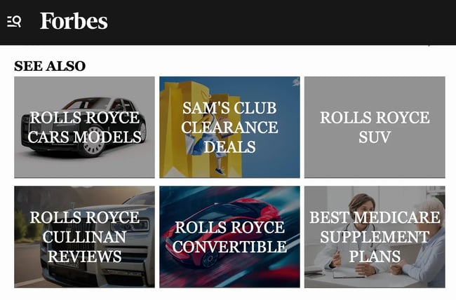 types of ctas, related content cta, forbes